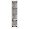 vidaXL Bookcase 5-Tier Grey Sonoma 76x32x158 cm Engineered Wood