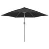 vidaXL Replacement Fabric for Outdoor Parasol Anthracite 300 cm