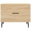 vidaXL Coffee Tables 2 pcs Sonoma Oak 50x50x40 cm Engineered Wood