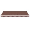 vidaXL Automatic Retractable Awning with LED Brown 500x350 cm