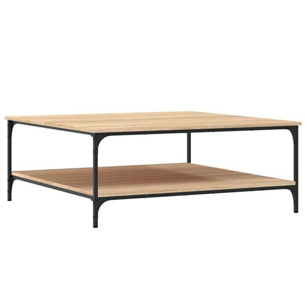 vidaXL Coffee Table Sonoma Oak 100x100x40 cm Engineered Wood