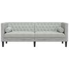 vidaXL Chesterfield Sofa Other Light grey 194 x 74.5 x 70.5 cm Velvet