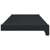 vidaXL Window Sill Anthracite with Wood Grain 60 x 25 x 4.5 cm PVC
