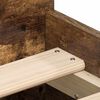 vidaXL Bed Frame without Mattress Smoked Oak 75x190 cm Small Single