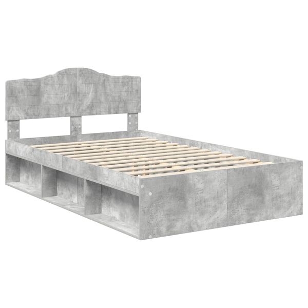 vidaXL Bed Frame with Headboard Concerte 120 x 190 cm Solid Pine Wood