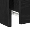 vidaXL Bedside Cabinet Black Oak 30 x 30 x 40 cm Engineered Wood