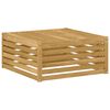 vidaXL Outdoor Footstool Solid Acacia Wood White 79 x 79 x 37 cm
