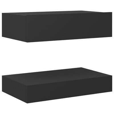 vidaXL Bedside Cabinet Grey 60x35 cm Engineered Wood