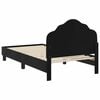 vidaXL Children's Bed Frame with Headboard Black 80 x 160 cm Velvet