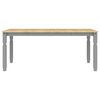vidaXL Dining Table Corona Grey 180x90x75 cm Solid Wood Pine