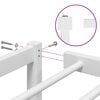 vidaXL Metal Bed Frame without Mattress White 140x190cm