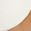 vidaXL Faux Rabbit Fur Rug Olite Cream &Oslash; 200 cm Polyester