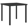 vidaXL Garden Dining Set 3 pcs Black Powder-Coated Steel