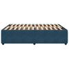 vidaXL Bed Frame without Mattress Blue 140x200 cm Velvet