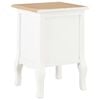 vidaXL Bedside Cabinet 2 pcs White 35x30x49 cm MDF