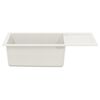 vidaXL Sink White 780 x 500 mm 80% Quartz and 20% Resin