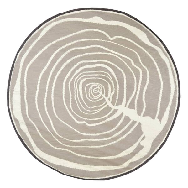 Esschert Design Outdoor Rug Dia. 170 cm Growth Rings