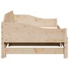 vidaXL Daybed with Trundle without Mattress 80x200 cm Solid Wood