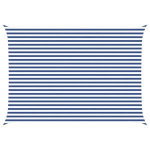 vidaXL Sun Shade Sail Blue and White 5 x 3.5 m 100% Polyester Oxford