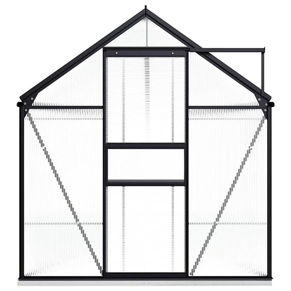 vidaXL Greenhouse with Base Frame Anthracite Aluminium 8.17 m&sup2;