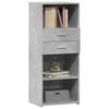 vidaXL Highboard Concrete Grey 50x42.5x124 cm Engineered Wood
