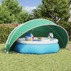 vidaXL Pool Dome Folding Manual Green 500 x 500 x 236 cm