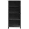 vidaXL Bookcase Black 60x35x139 cm Engineered Wood