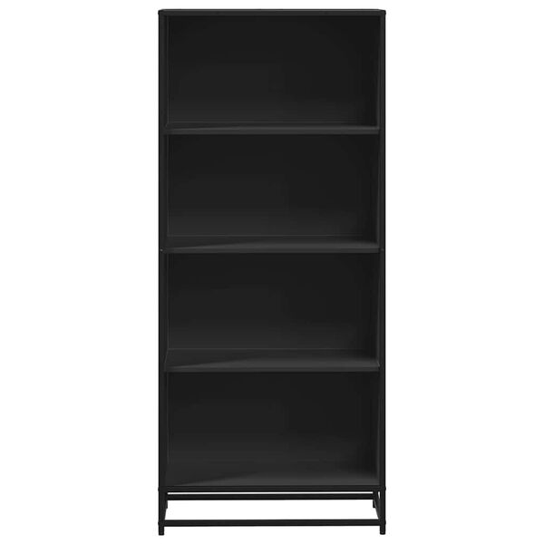 vidaXL Bookcase Black 60x35x139 cm Engineered Wood