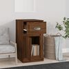 vidaXL Side Cabinet with Drawer Brown Oak 40x50x75 cm Engineered Wood