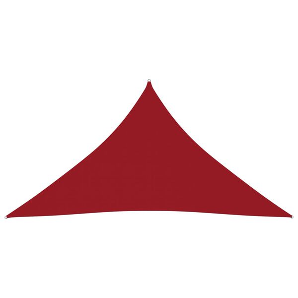 vidaXL Sunshade Sail Oxford Fabric Triangular 5x7x7 m Red