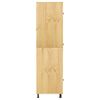 vidaXL Cabinet with Shelf Honey 66 x 58.5 x 207 cm Solid Pine Wood