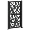 vidaXL Garden Gate Black 100x175 cm Steel Light Design