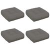 vidaXL 4-Piece Seat Cushions VIANEN 4 pcs 100% Polyester Grey