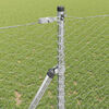 vidaXL Fence Post Silver 10 x 1.4 m (36 mm mesh) Steel