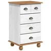 vidaXL Chest of Drawer 5-Drawer ASKIM White 48.5 x 40 x 79 cm