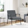 vidaXL Armchair Dark Grey 59 x 75 x 78 cm Velvet