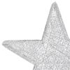 vidaXL Christmas Decoration Stars 3 pcs Silver Mesh LED Outdoor Indoor