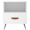 vidaXL Bedside Cabinets 2 pcs White 40x35x47.5 cm Engineered Wood