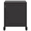 vidaXL Bedside Cabinets 2 pcs Black 36x39x43.5 cm Steel