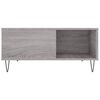 vidaXL Coffee Table Grey Sonoma 80x80x36.5 cm Engineered Wood