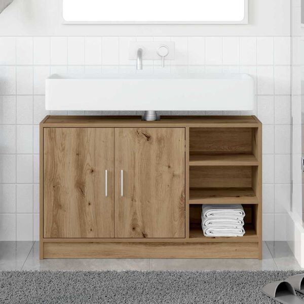 vidaXL Bathroom Cabinet Artisan Oak 90 x 29 x 55 cm Engineered wood