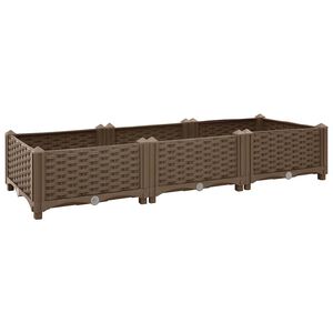 vidaXL Raised Bed 120x40x23 cm Polypropylene