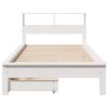 vidaXL Bookcase Bed without Mattress White 100x200 cm Solid Wood Pine