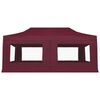 vidaXL Professional Folding Party Tent with Walls Aluminium 6x3 m Wine Red