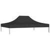 vidaXL Party Tent Roof 4.5x3 m Black 270 g/m²