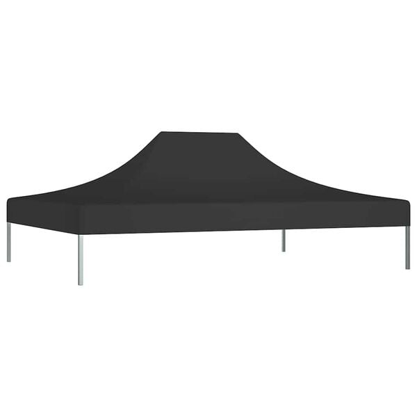 vidaXL Party Tent Roof 4.5x3 m Black 270 g/m²