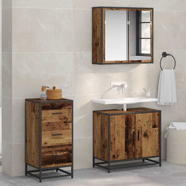 vidaXL Sideboard Old Wood 35.5 x 35 x76 cm