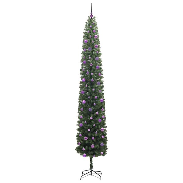 vidaXL Artificial Christmas Tree with 300 LEDs with Stand Green 270 cm