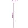 vidaXL Fence Post 13 pcs Silver Steel