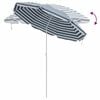 vidaXL Beach Parasol Blue 263 x 263 x 272 cm Polyester and Metal